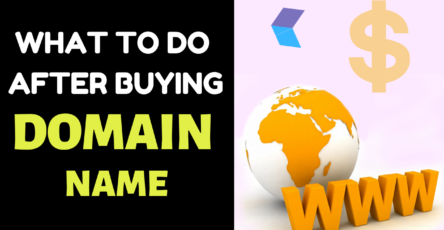 What to do after buying Domain Name
